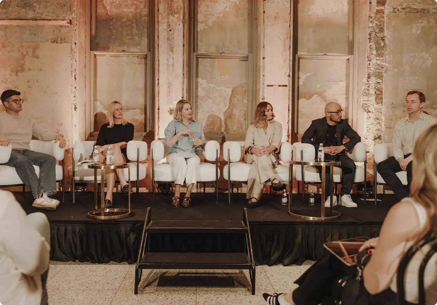 Panel discussion on stage