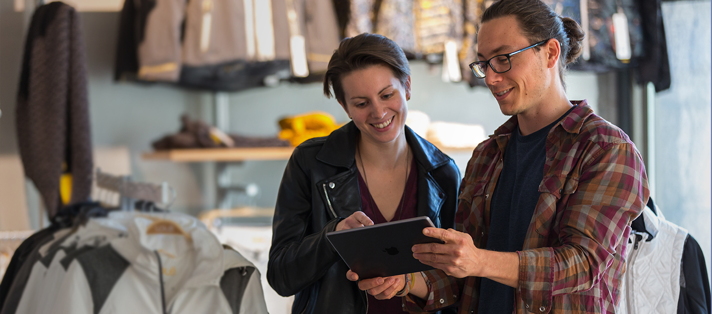 Lightspeed Retail customer in store