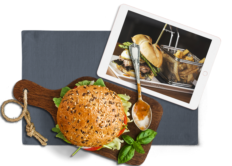 Self-order menu for quick service