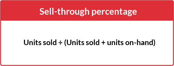 How to calculate sell-through percentage