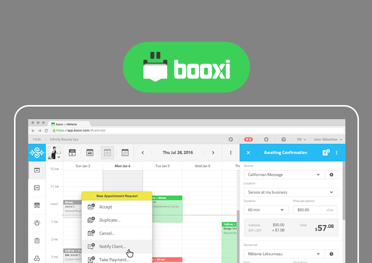 Smart booking solutions by booxi