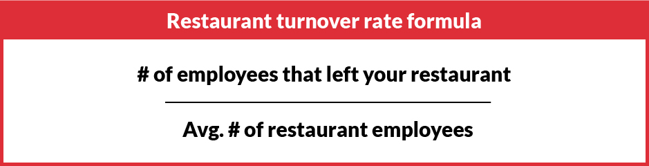 Restaurant Turnover Rate Formula