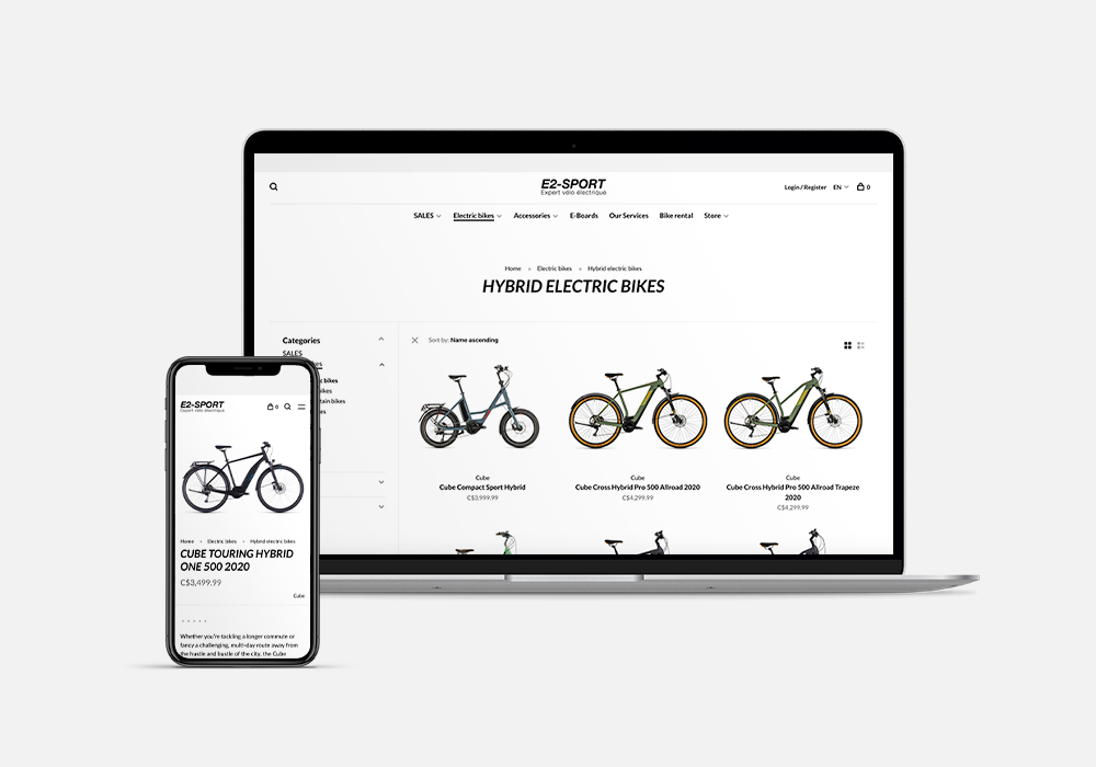 Seamlessly sell bikes online with an intuitive eCom solution.