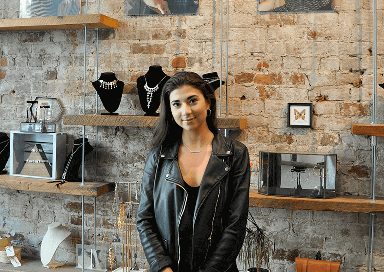 Business owner standing in their jewellery store