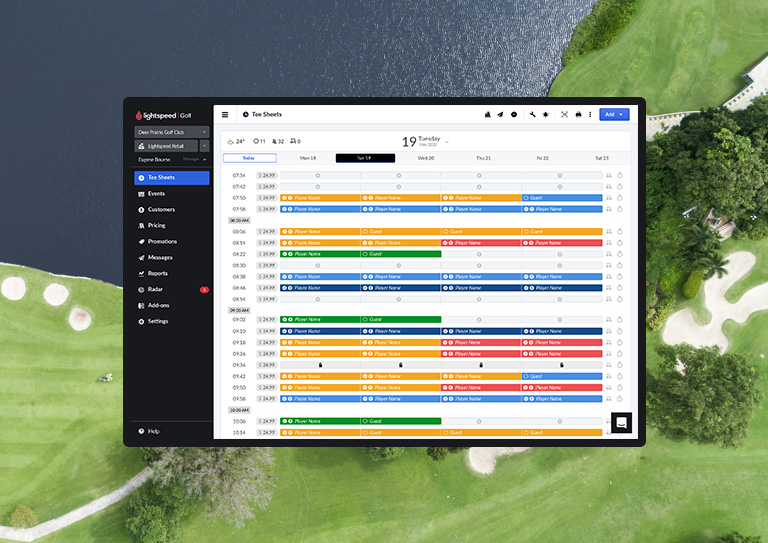Manage all of the golf courses in your portfolio with ease