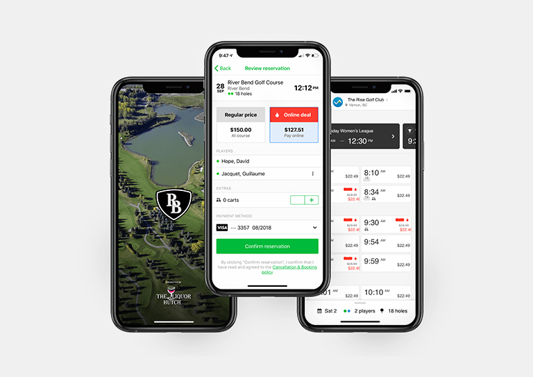 Custom Golf Mobile App & Tee Times Booking