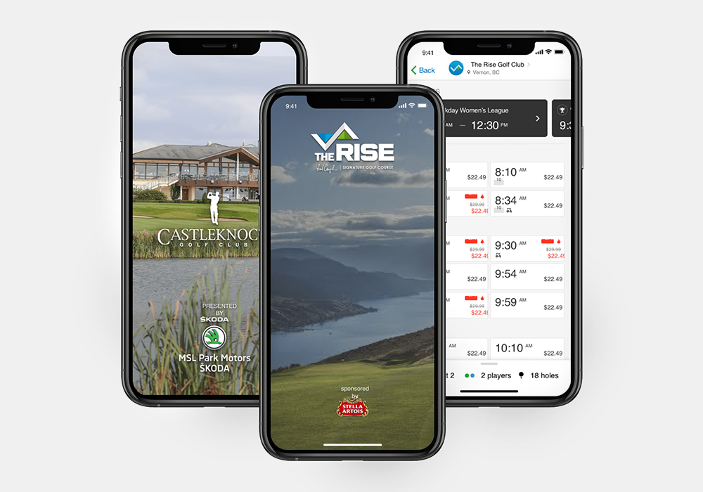 Custom Golf Mobile App & Tee Times Booking