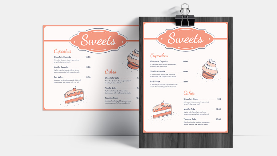 free restaurant menu templates for indesign