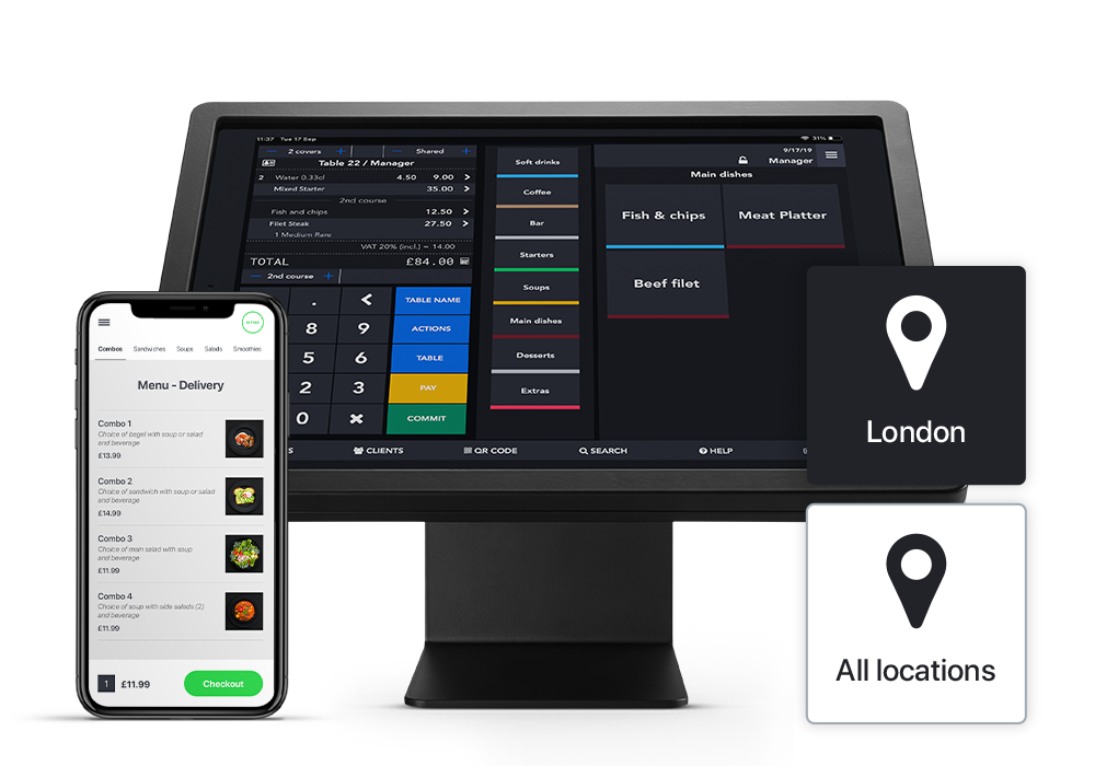 Manage multiple restaurant locations with an all-in-one ePOS system.