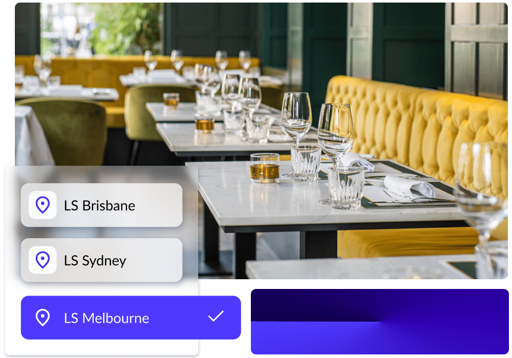 Restaurant tables