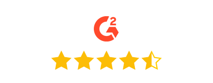 G2 logo and star rating for Lightspeed Restaurant