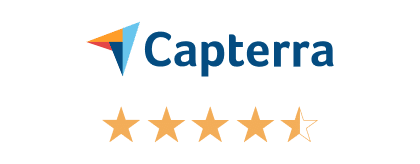 Capterra logo and star rating for Lightspeed Restaurant