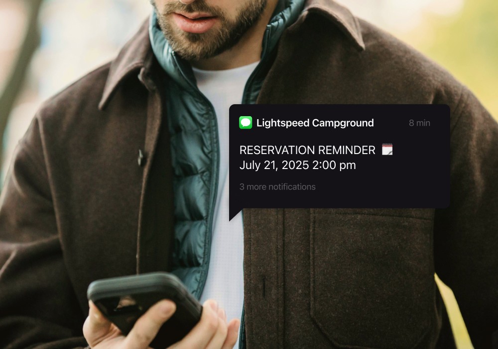 Person checking a reminder notification on their phone.