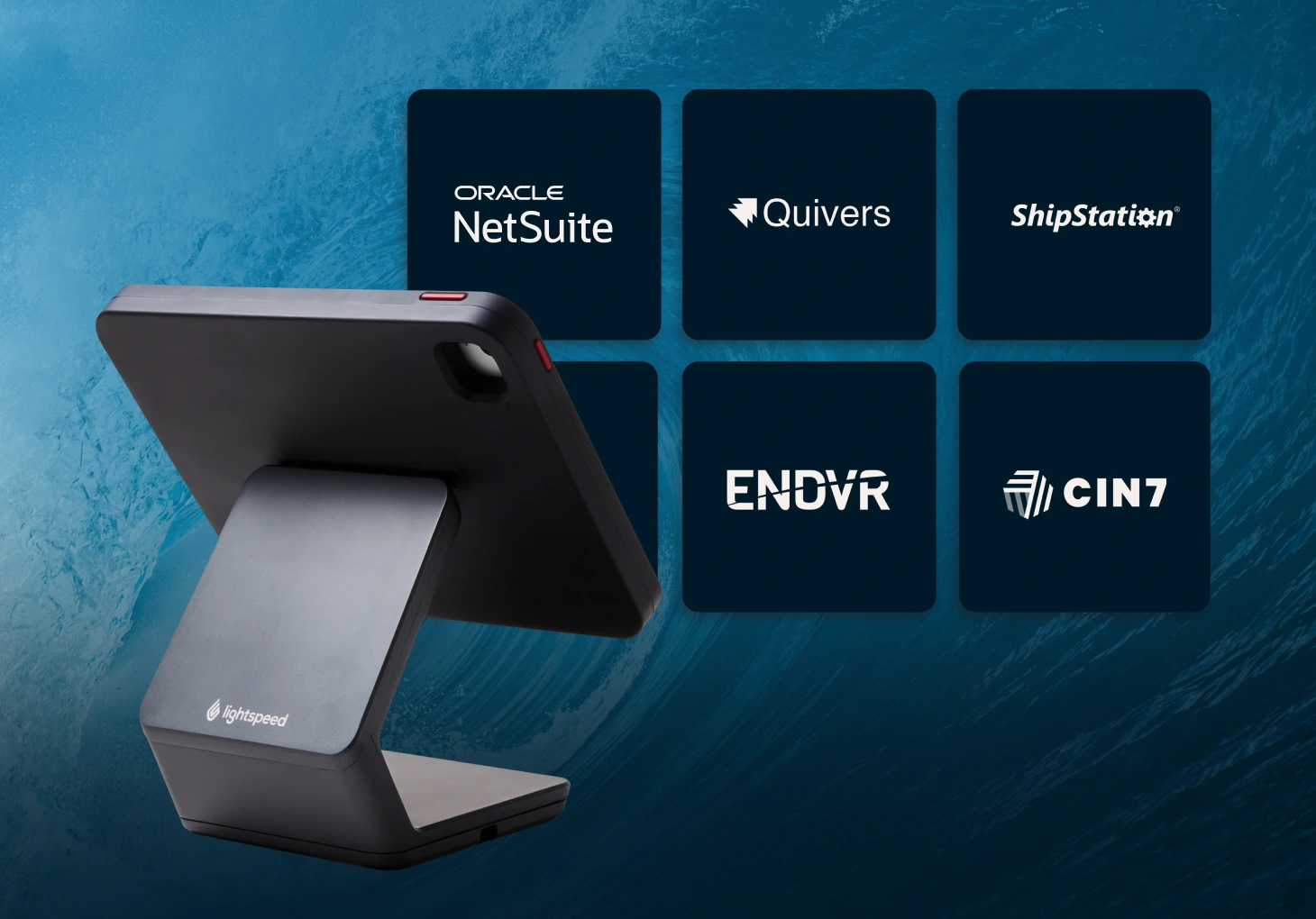 Lightspeed POS with integration partner logos