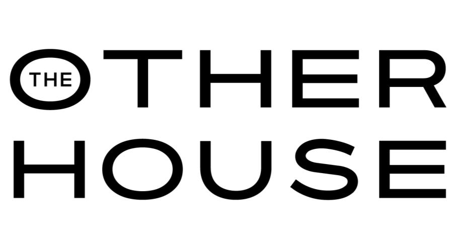 A black and white logo with the words The Other House