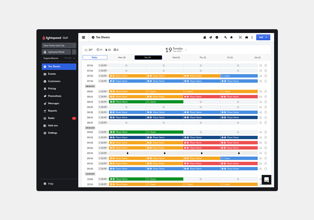 Powerful Tee Sheet Management Software Lightspeed Golf