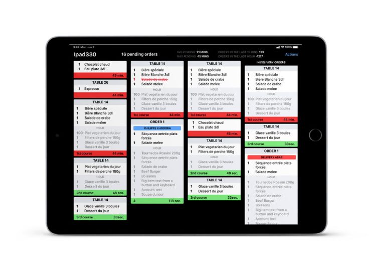 Kitchen display system (KDS) Lightspeed POS