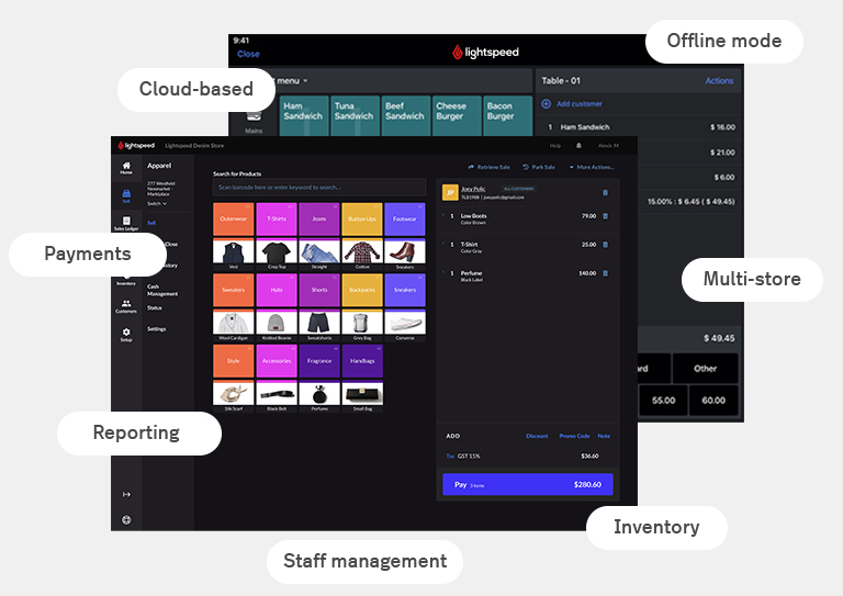 Cloud Based POS Cash Register for Businesses Lightspeed