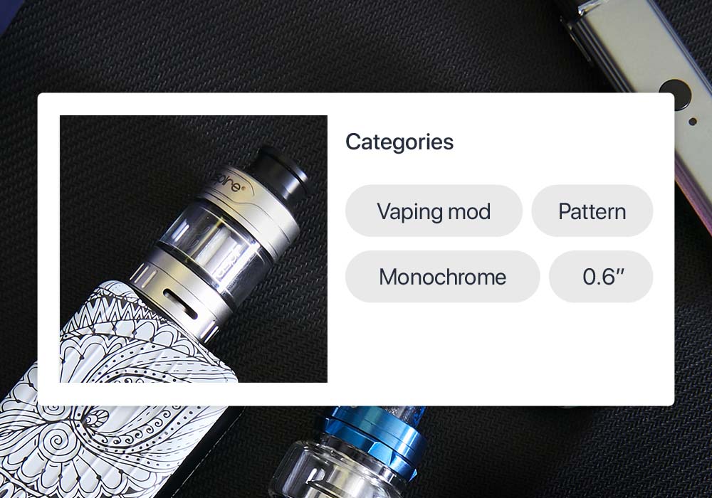 Vape pen in Lightspeed inventory management interface with product categories on right